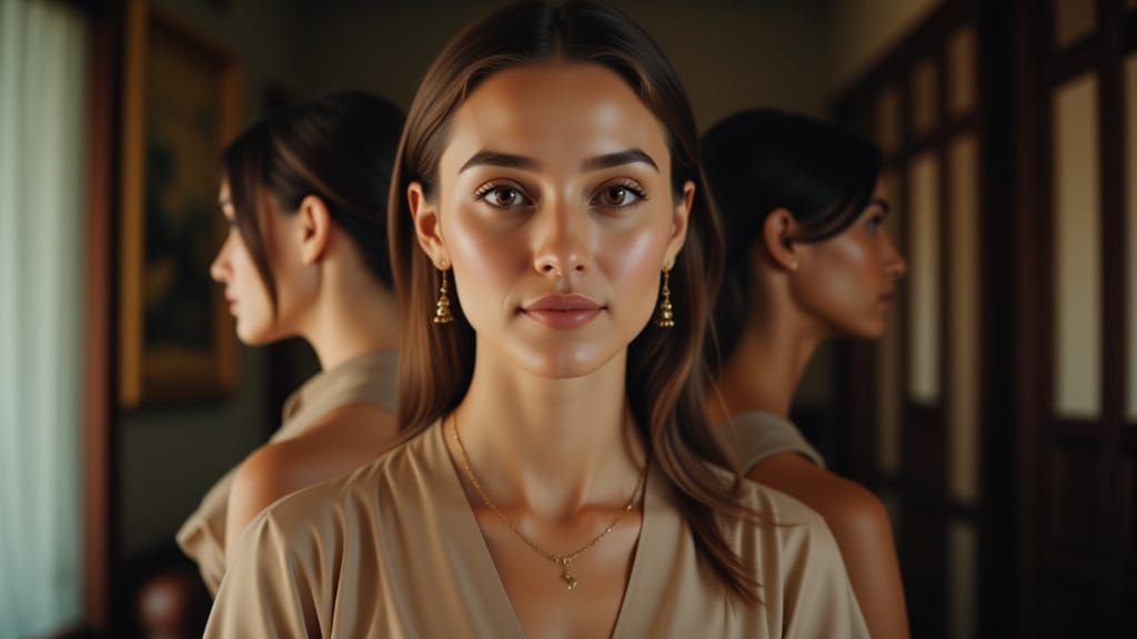 Cinematic Portrait of Wonder with Luminous Skin Tones