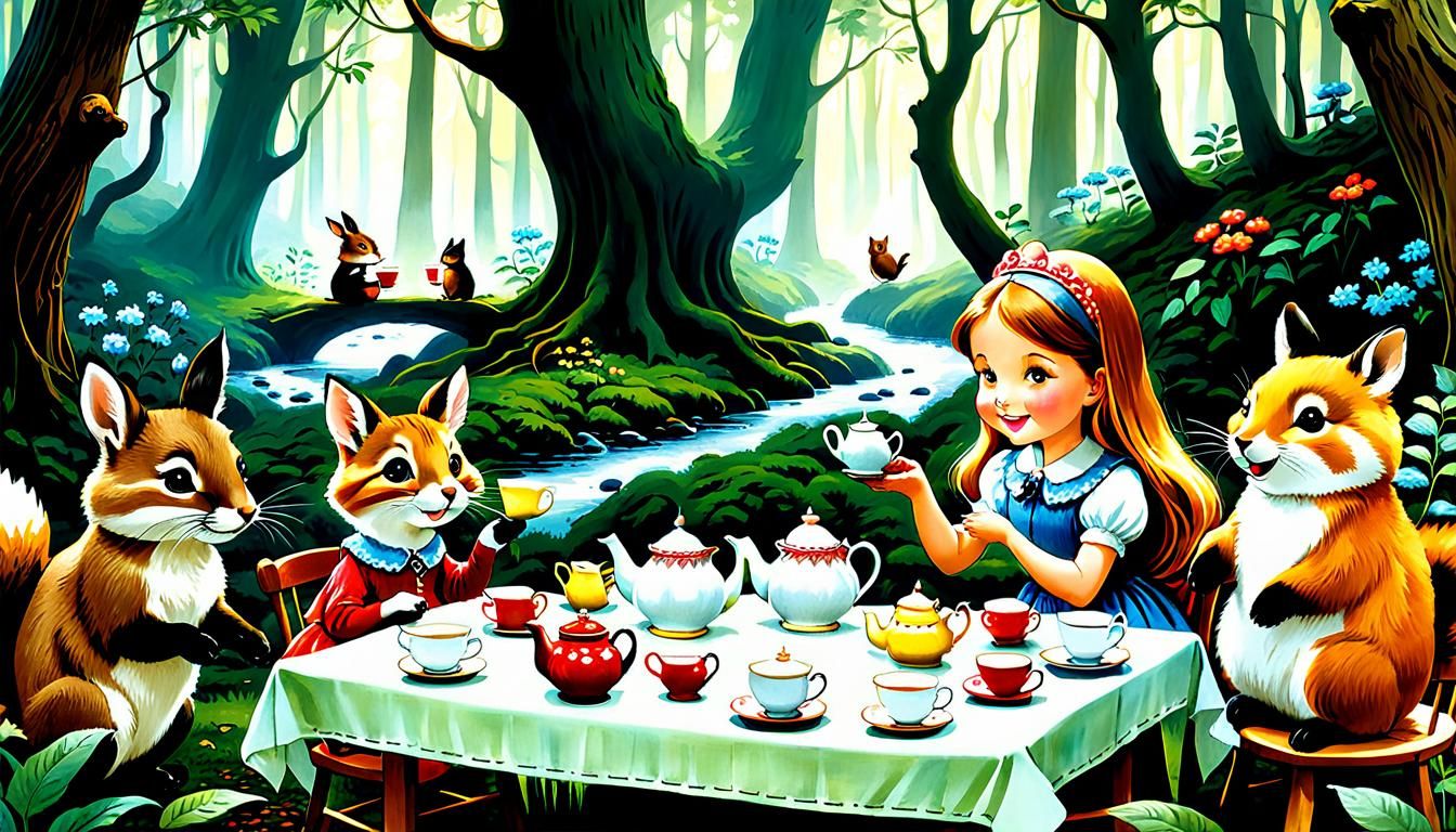 Joyful Tea Party with Friends
