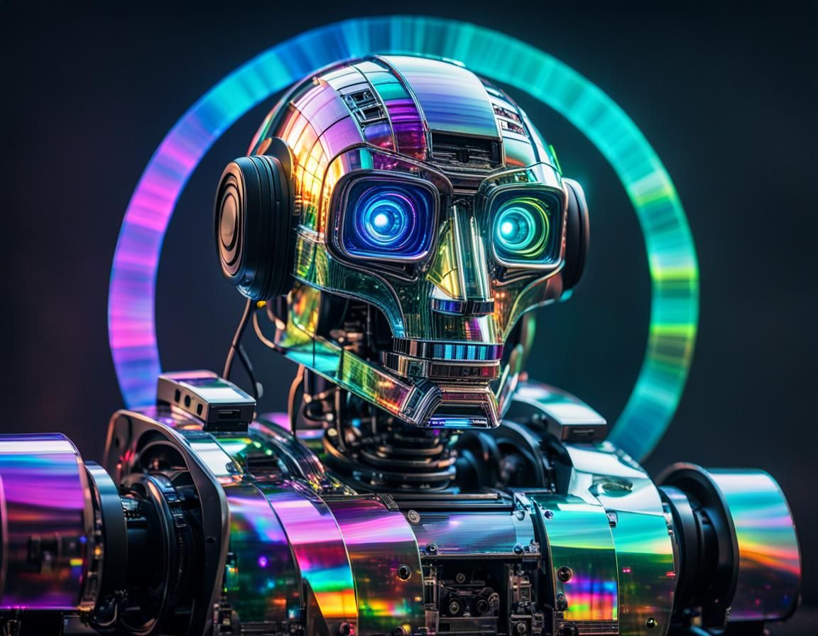 IRIbot loves to jam to CDs old-school!  by @Kort