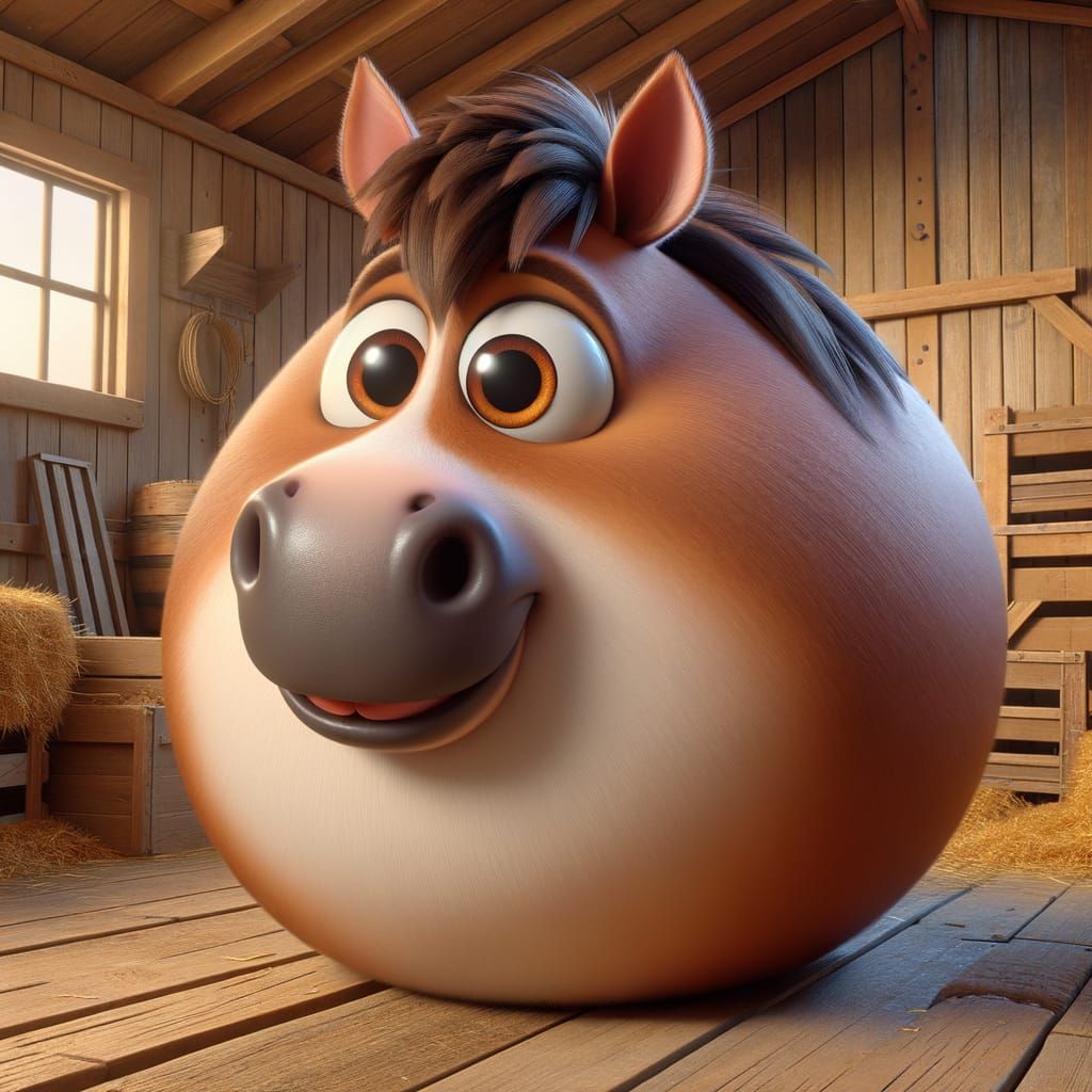 "I love horsing around."