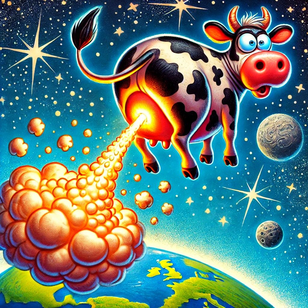 Farting cow