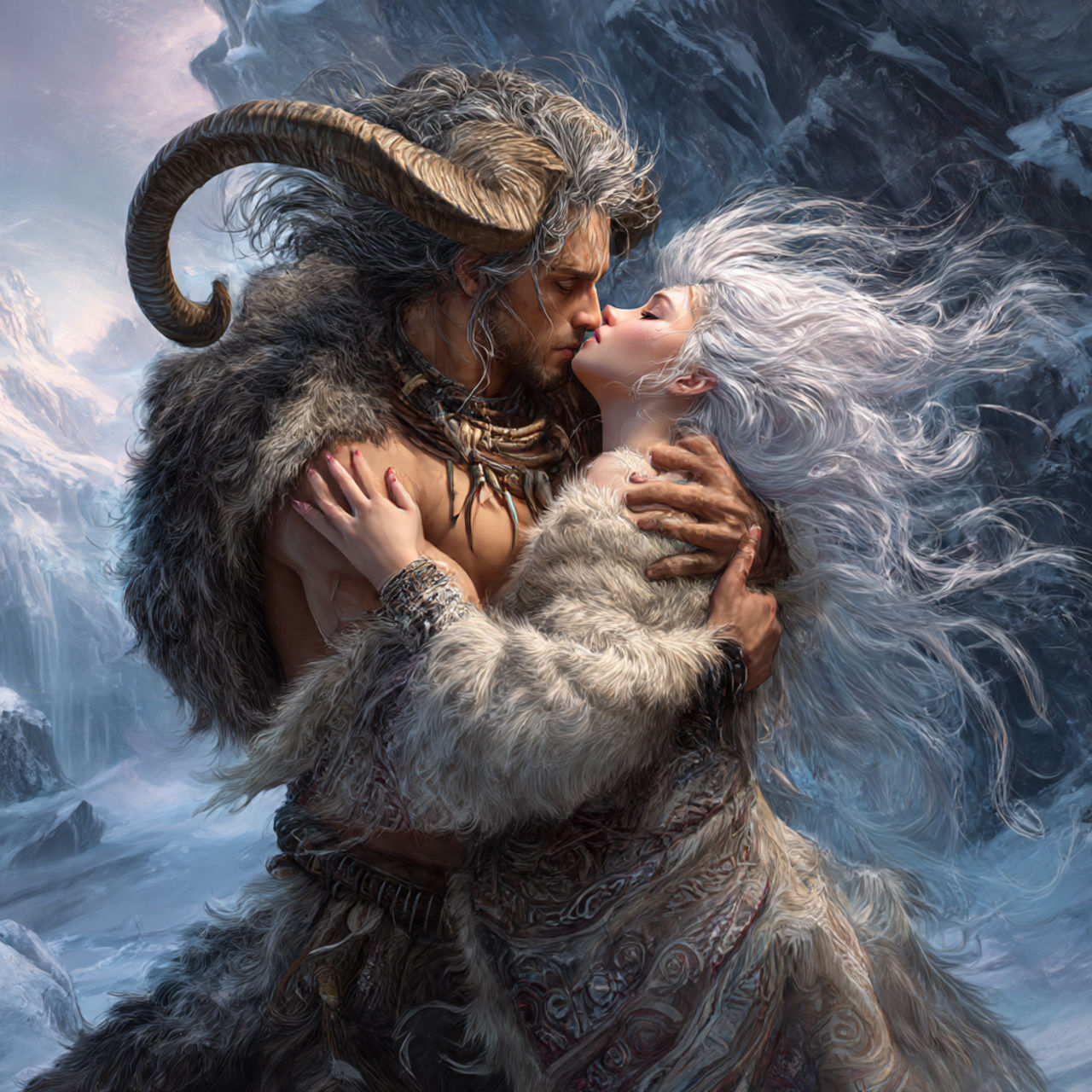 lovely kiss of eternal love