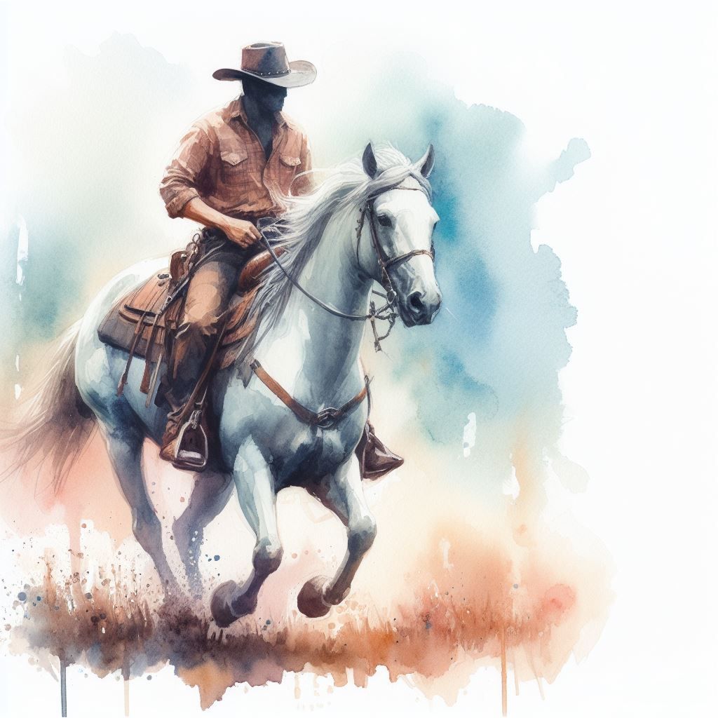 Watercolor Cowboy