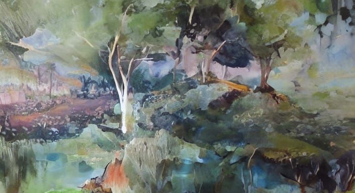 Mystical Forest in Neo-Romantic Style