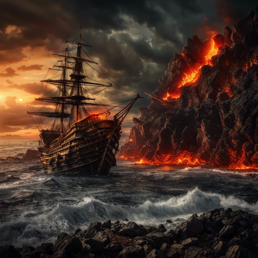 Pirate Ship Escaping the Tragedy  by @Andrew C Keeper