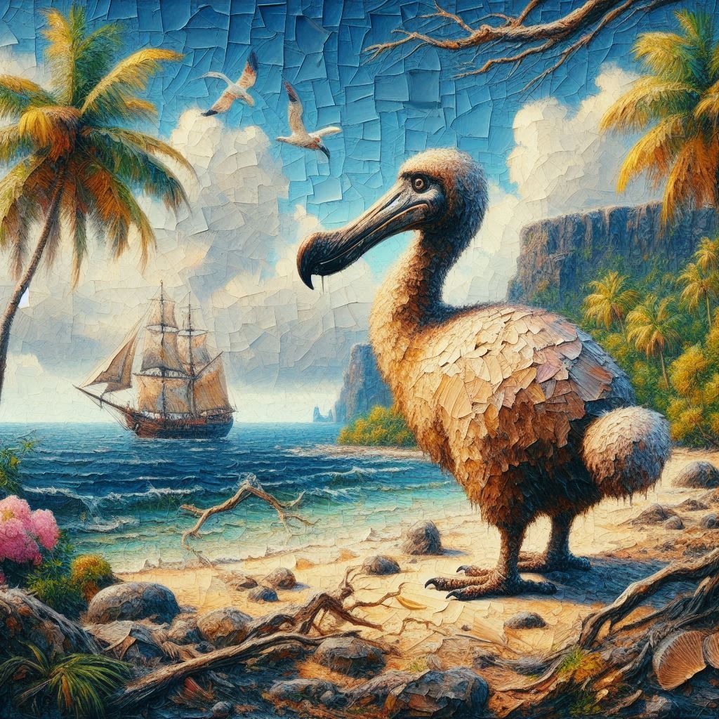 Dodo looking out to sea  by @Fiona Etkin 1974 