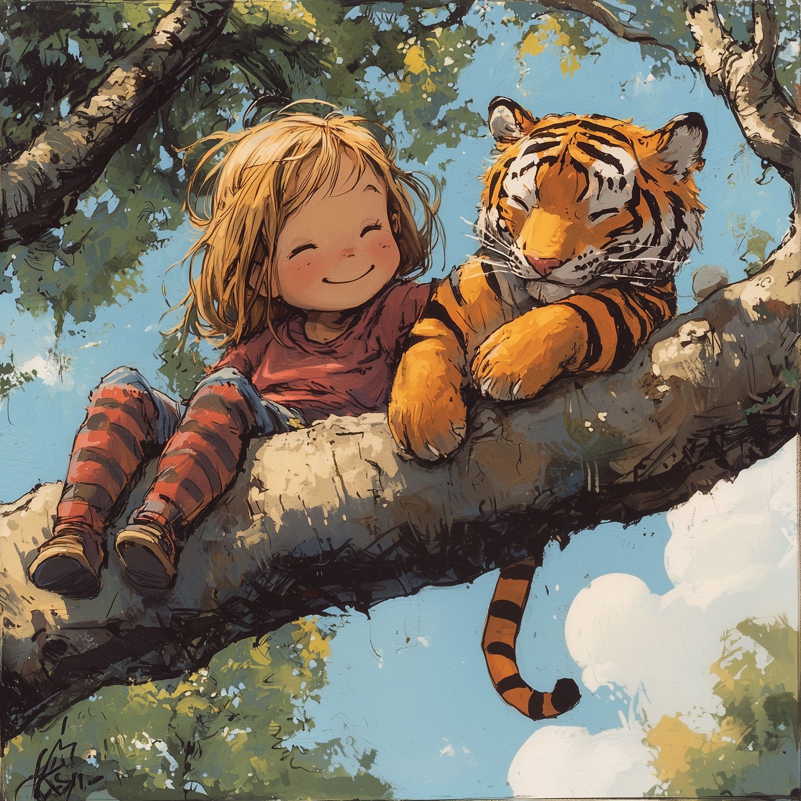Adventures of a girl and her toy tiger