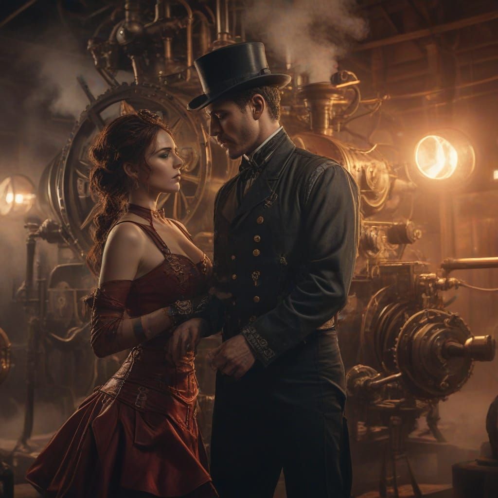 Steamy Blues Dance in a Steampunk Engine