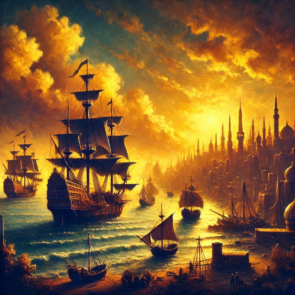 Approaching the city harbor