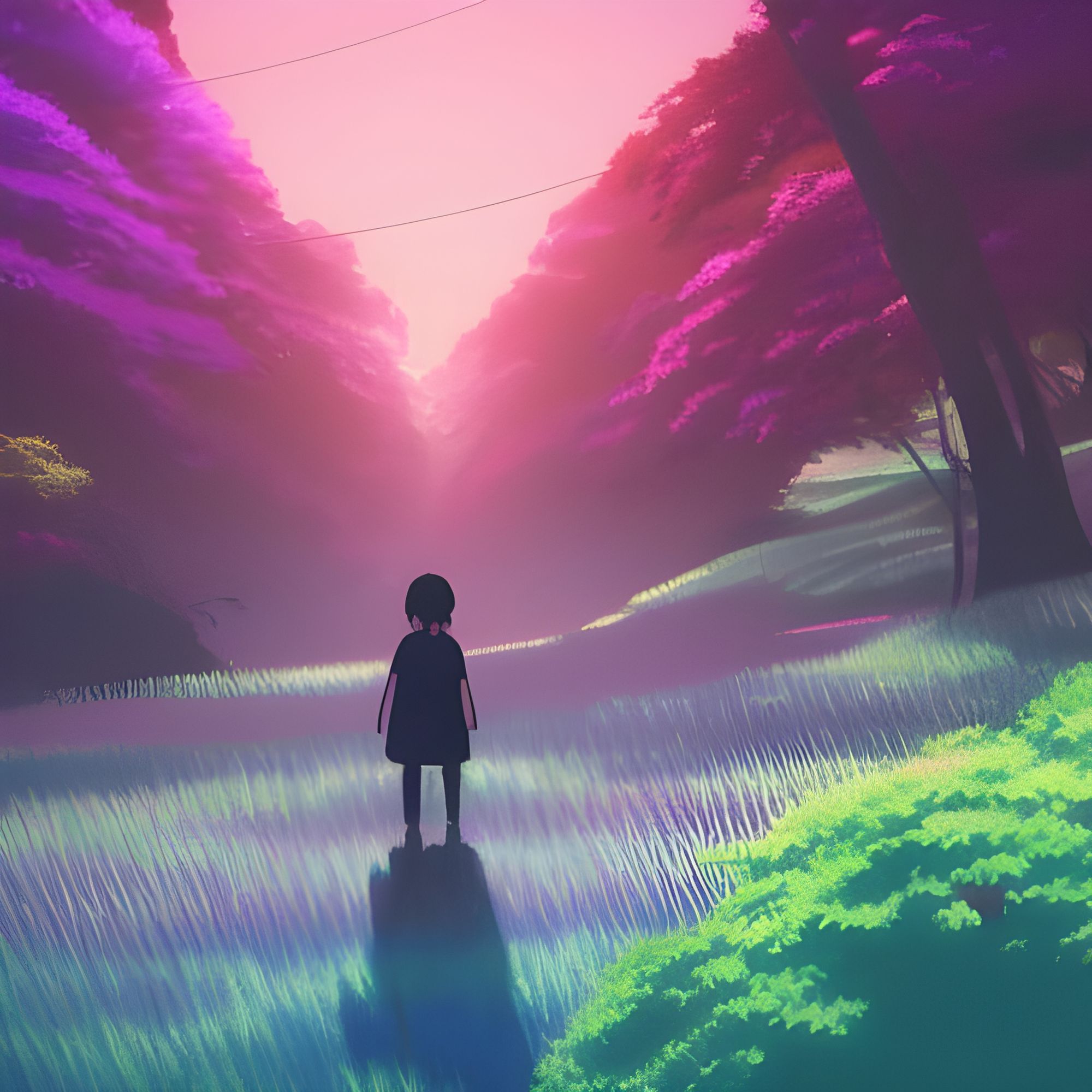 ArtStation - Anime Girl | Sunset