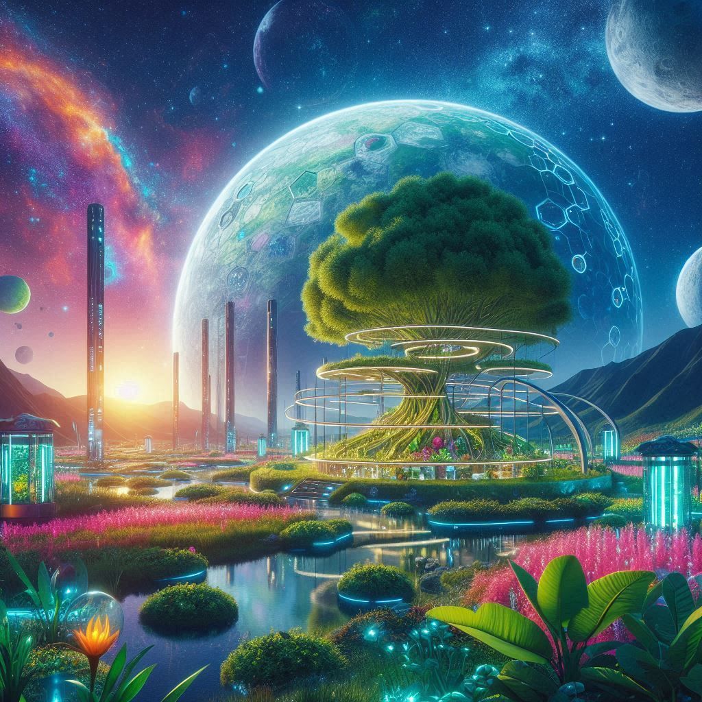Lunarpunk Landscape