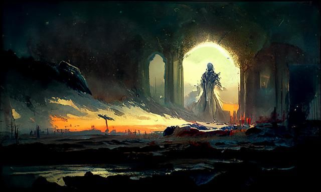 dawn was breaking like the light from another world
