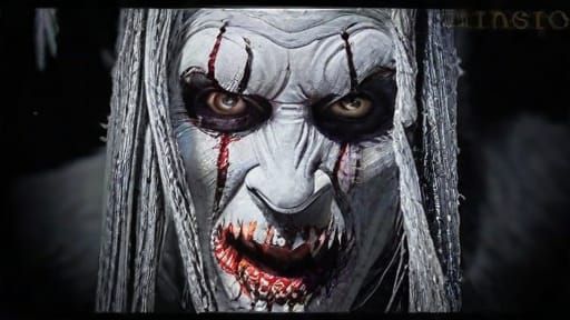 Very creepy female version of krampus from krampus horror mo...