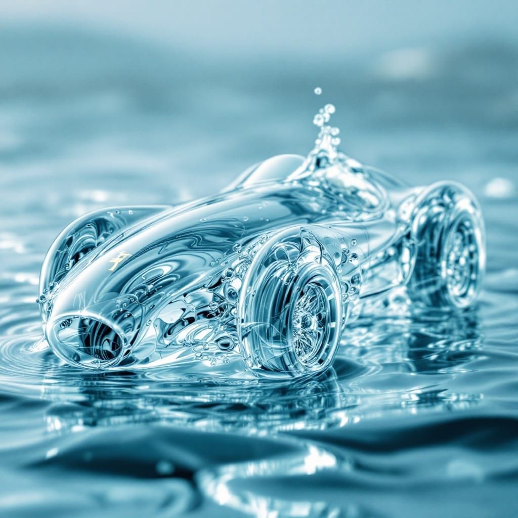 A photorealistic image of a 1951 Ferrari 340 America Spider 0140A, meticulously sculpted from liquid ...  by @Ramiraux