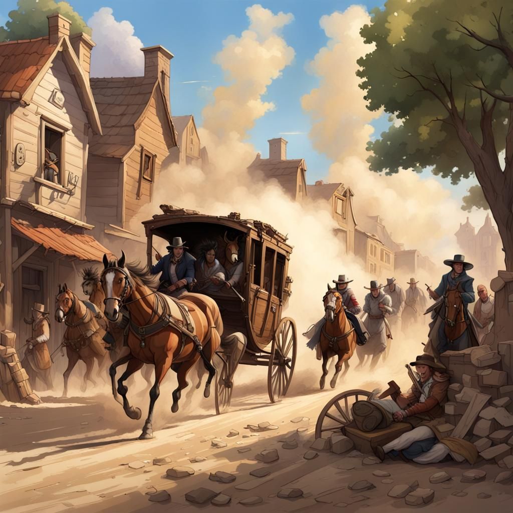 Stagecoach AI Generated Artwork NightCafe Creator