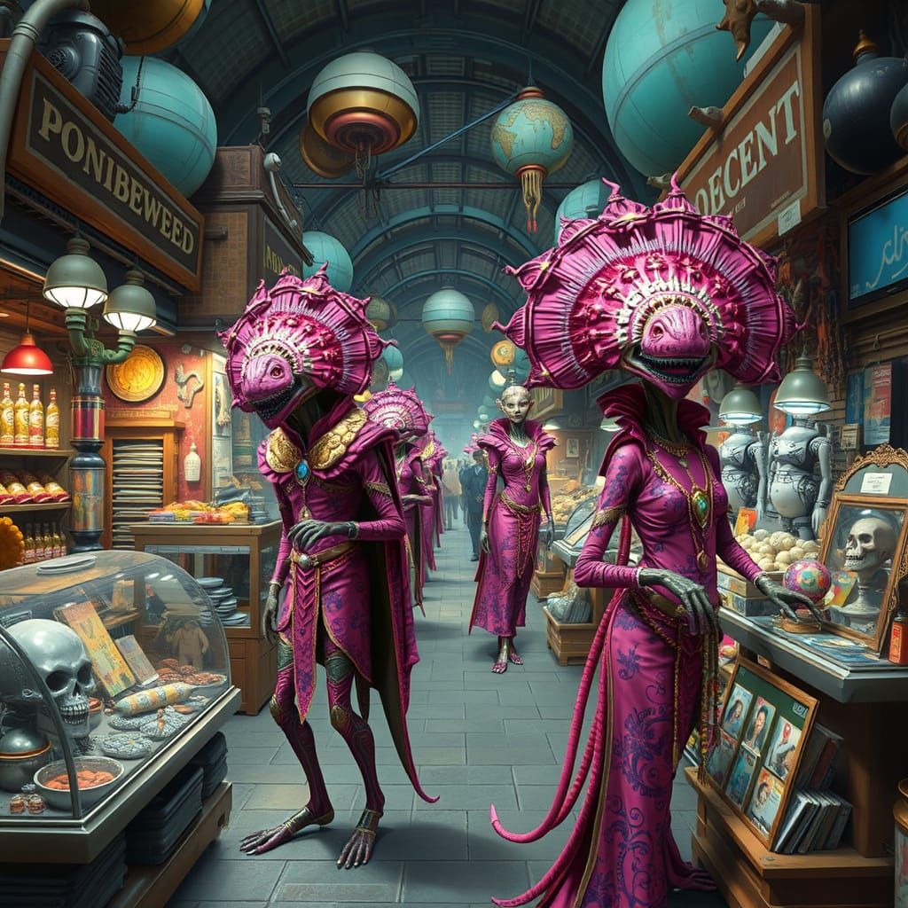 Alien Market  by @Kristen Kruwit