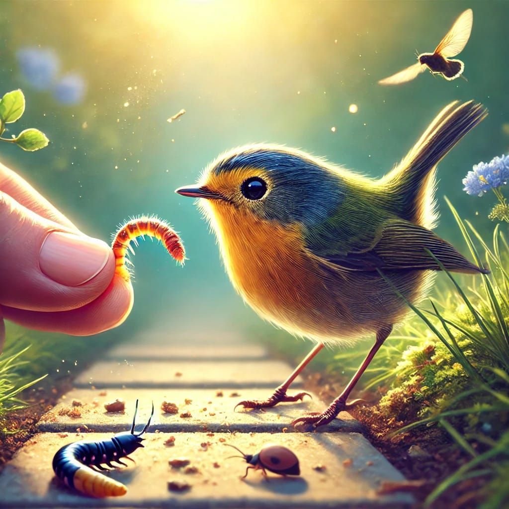 A Bird came down the walk