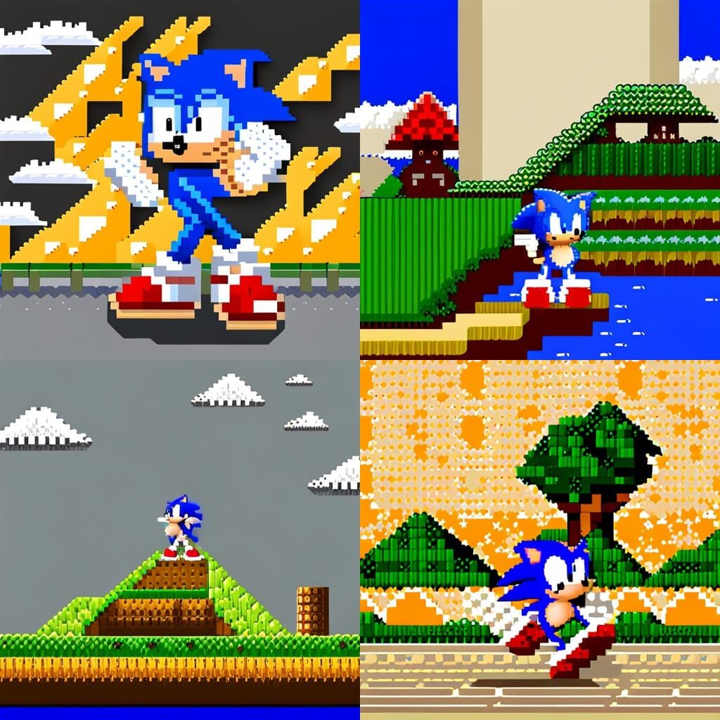 The Spriters Resource - Full Sheet View - Sonic the Hedgehog (Prototype) - Green  Hill Zone Act. 1