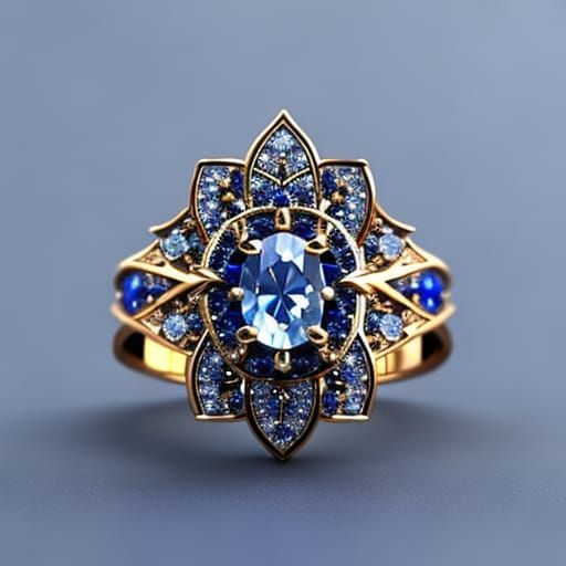 Sapphire and Gold  by @Mattagos