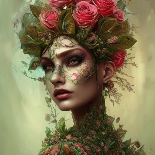 The Rose Witch - AI Generated Artwork - NightCafe Creator