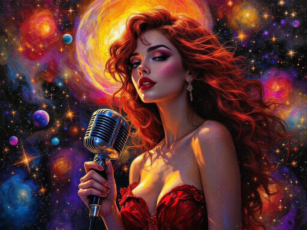 Chanteuse de l'espace