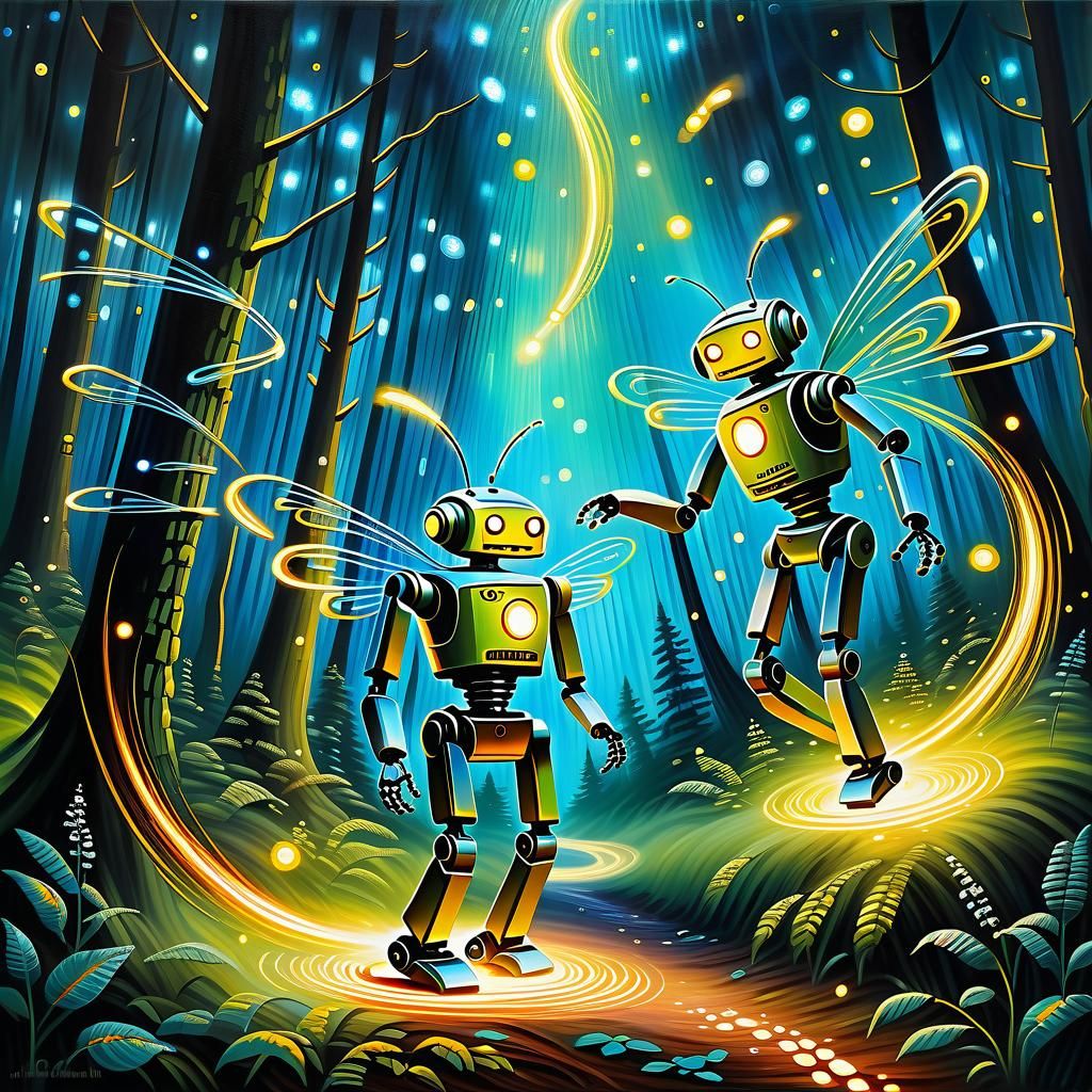Robot and the Fireflies 15