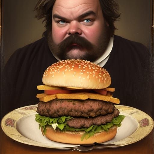 Jack Black's Big Macs - AI Generated Artwork - NightCafe Creator