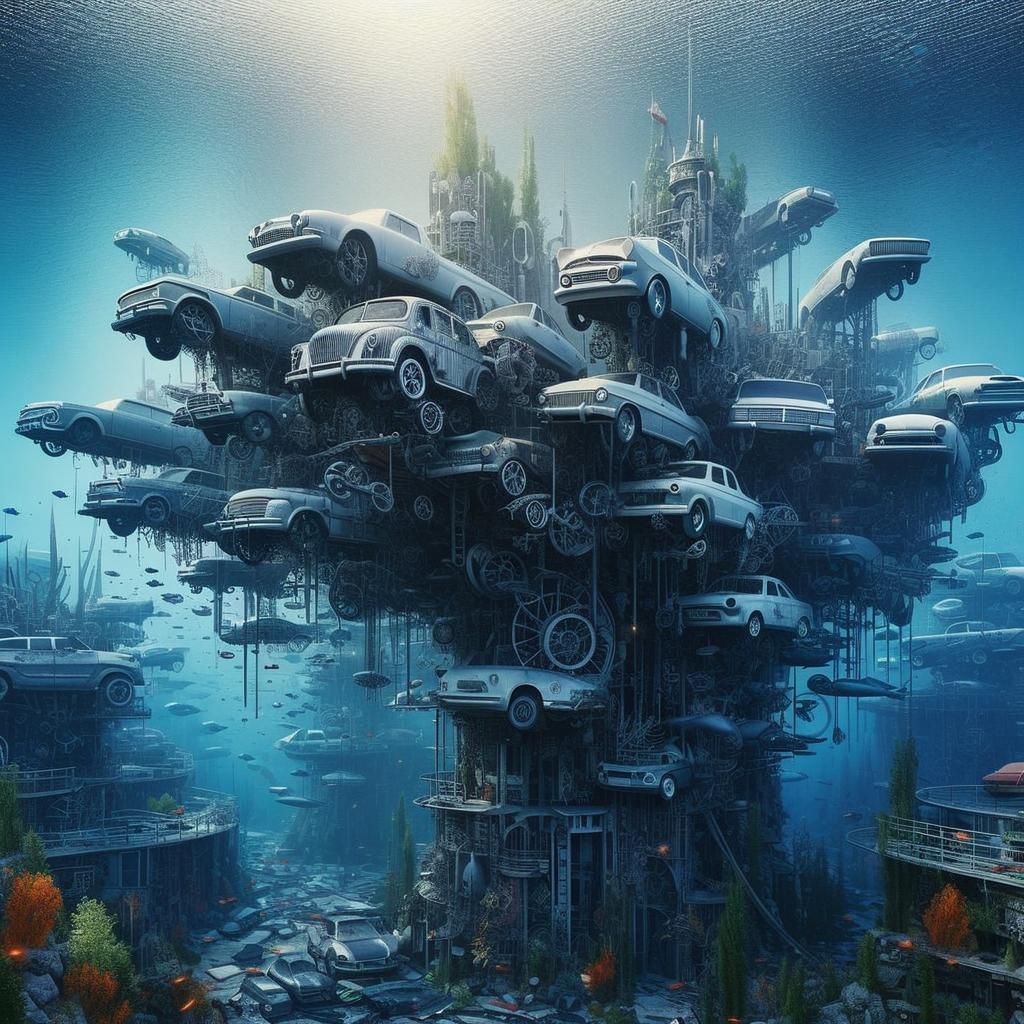 Underwater City of "Cars".  by @Sonya