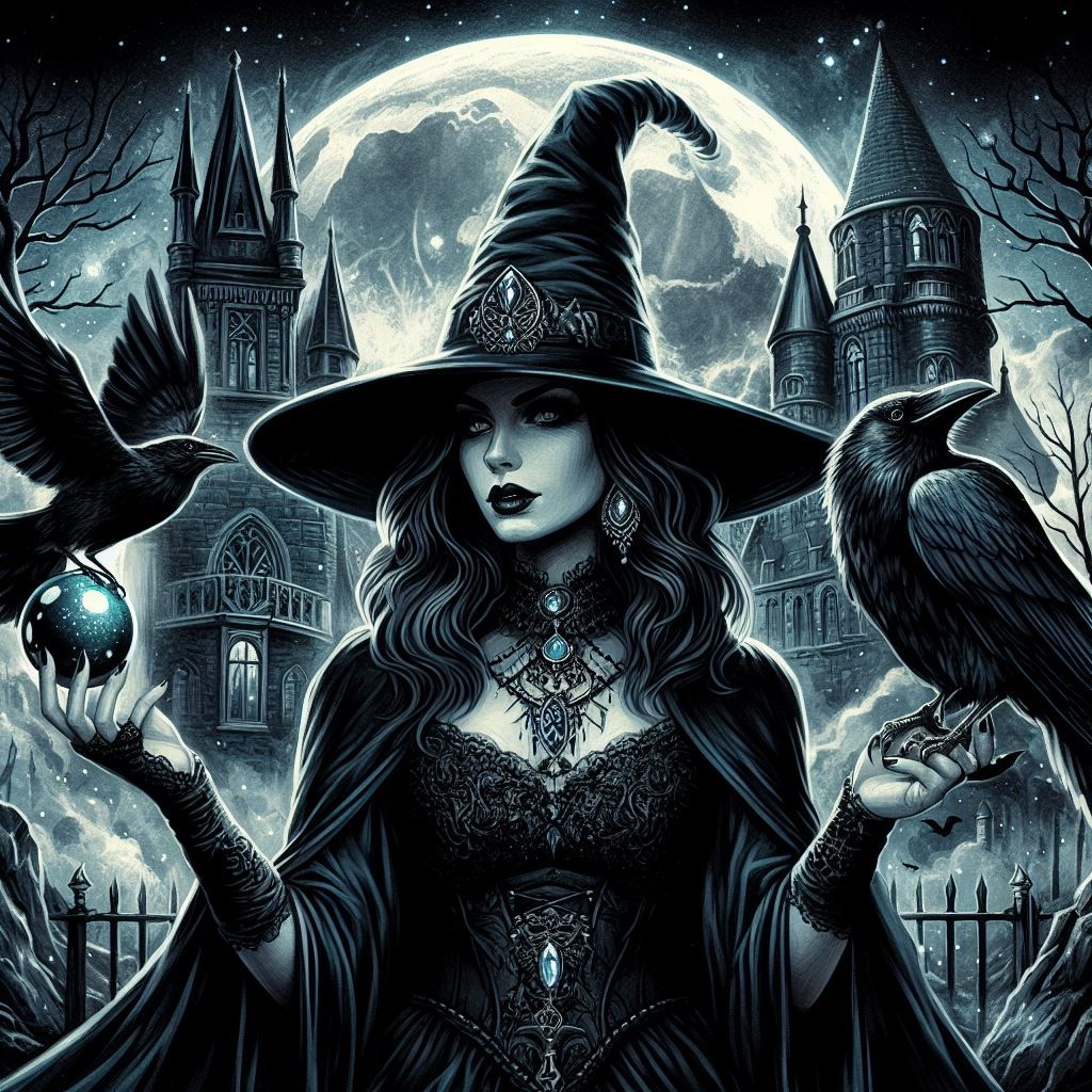 Witch and Raven Magic