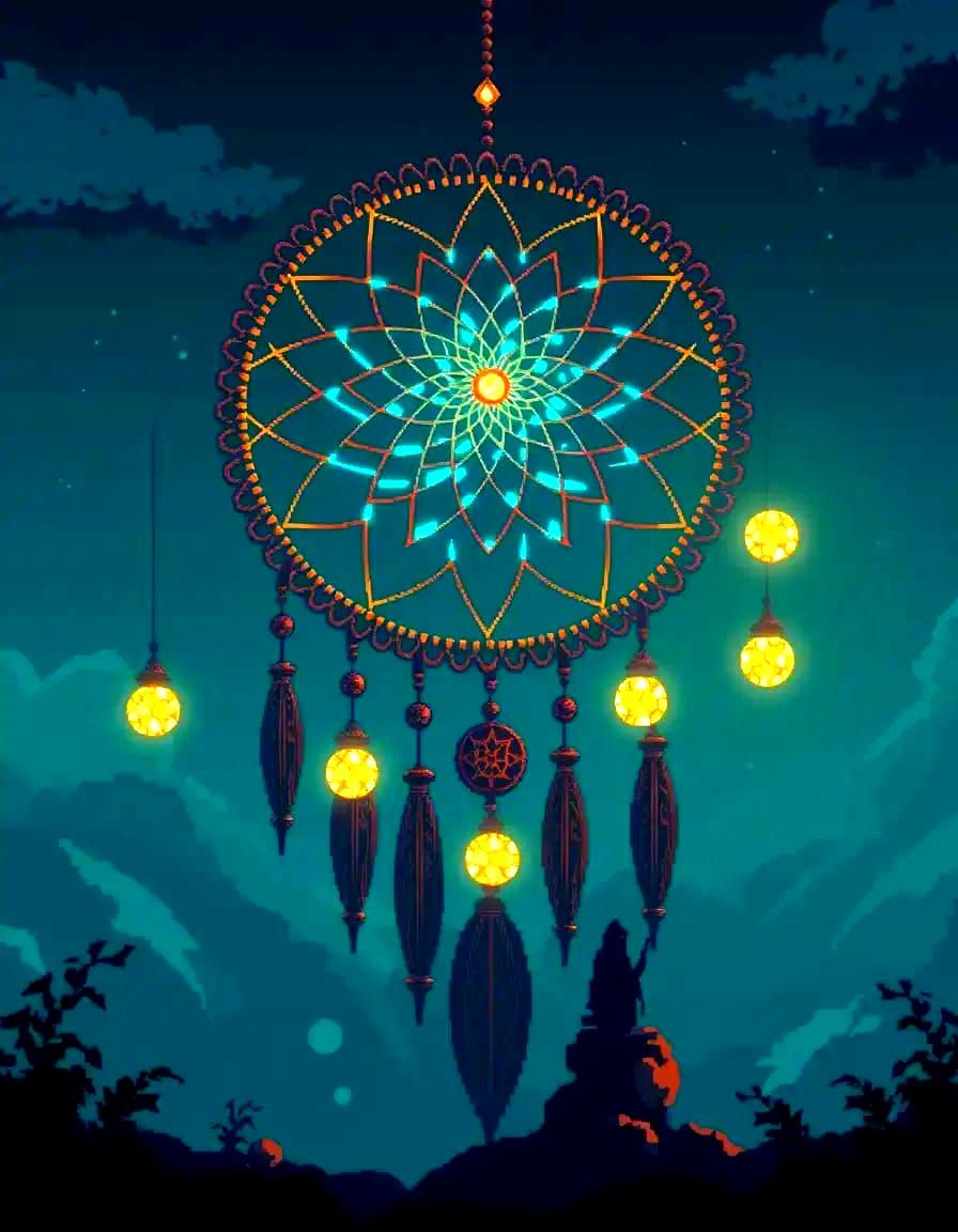 A giant dream catcher