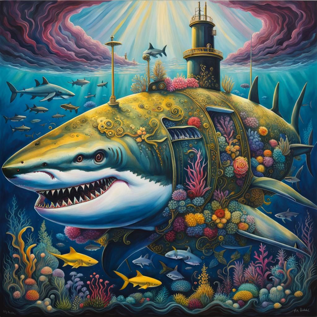 Shark Submarine  by @Wendy W
