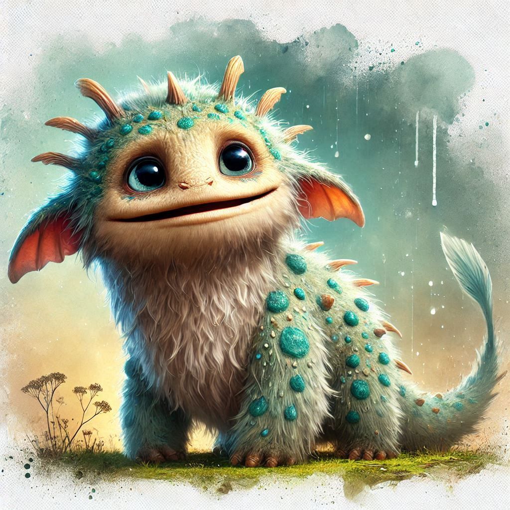 adorable fairy-tale fantasy creature portrait..