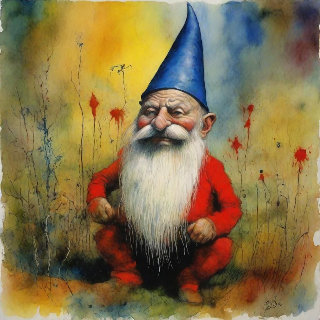 Garden Gnome by Zdzislaw Beksinski Joan Miro Dr. Seuss Steph...