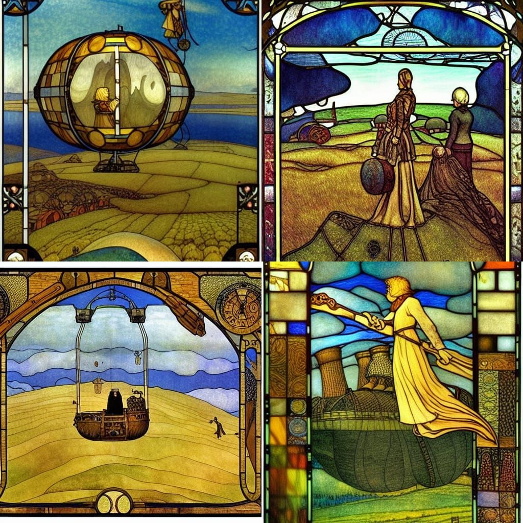 Vintage Airship theme exploration