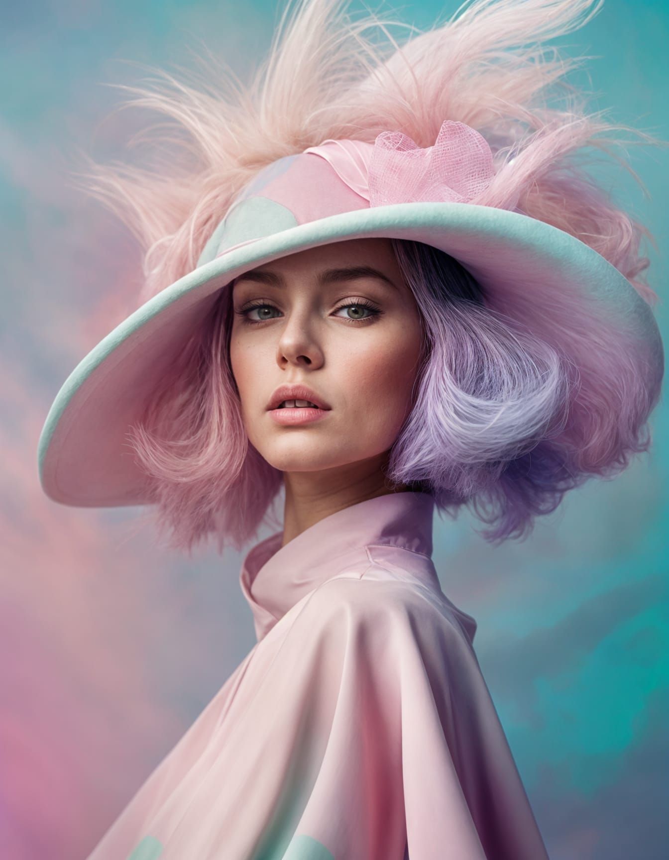 Airbrush Dadaism in Pastel Colors