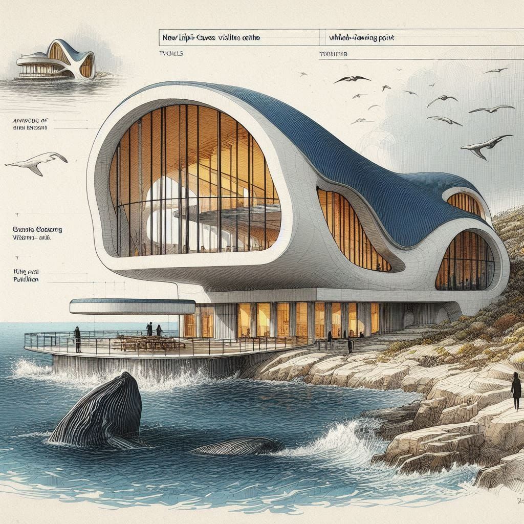 New Gansbaai whale-viewing point pavillion