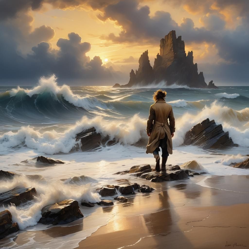 Enjoying a windy sunset.  by @Terra