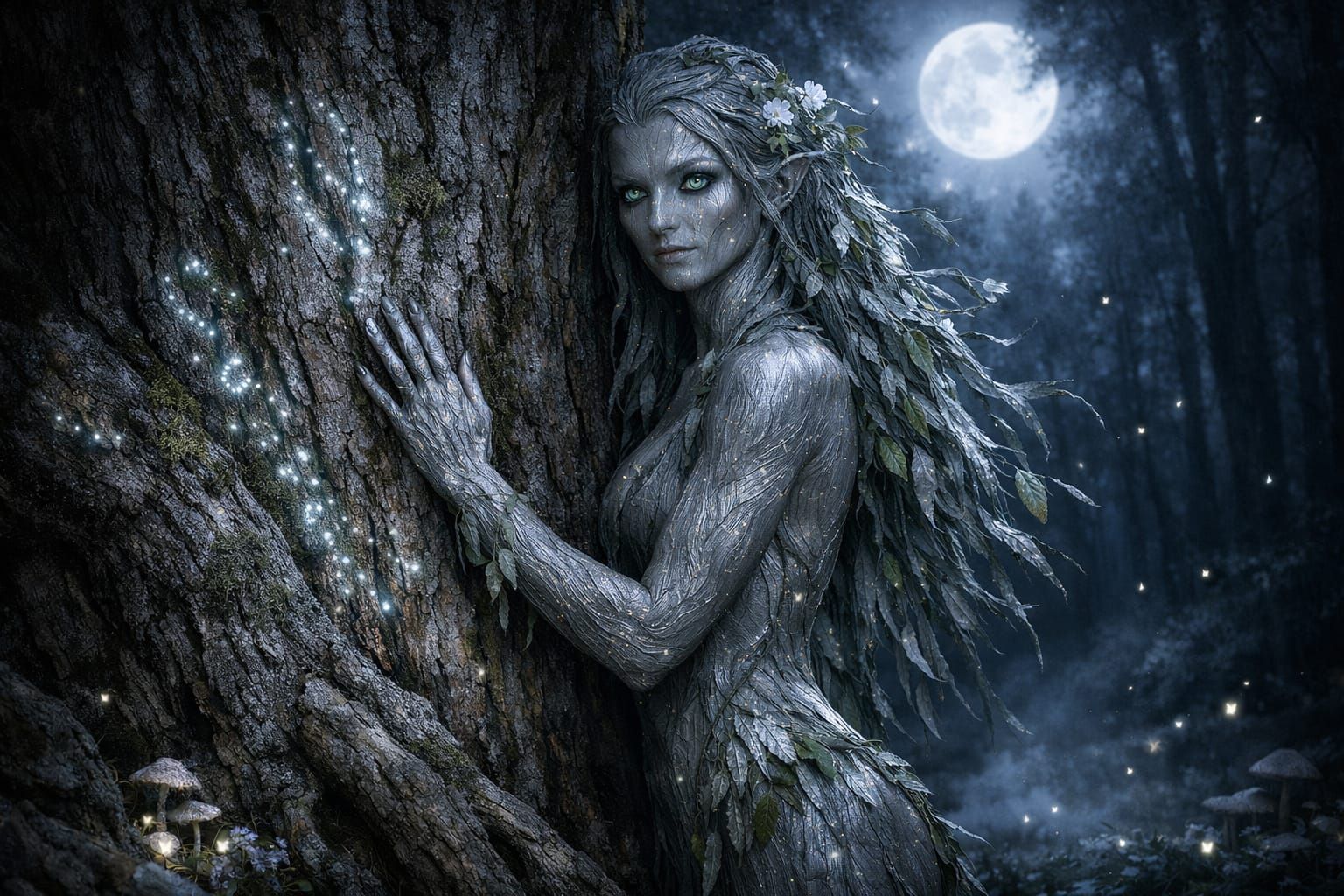 Moonlight Dryad  by @Fibek