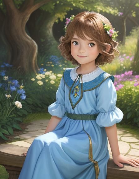 Menina (aperfeiçoando personagem de livro)
