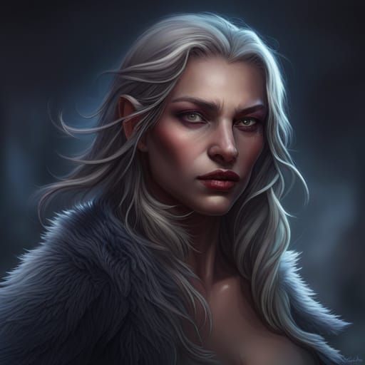 Female Werewolf - AI Generated Artwork - NightCafe Creator