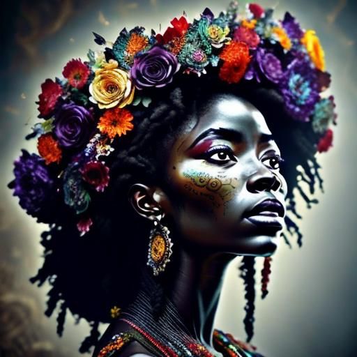 New SD Lora Rainbow flowers 2