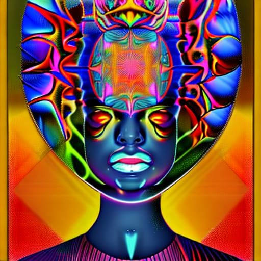 Techno-Shaman (20) - Trippy Psychedelic Art - AI Generated Artwork ...