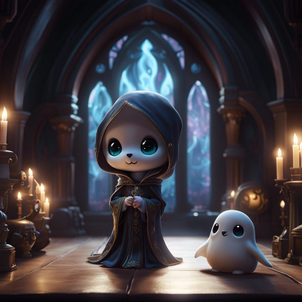 ghost and ghost pet  by @Easter Bunny