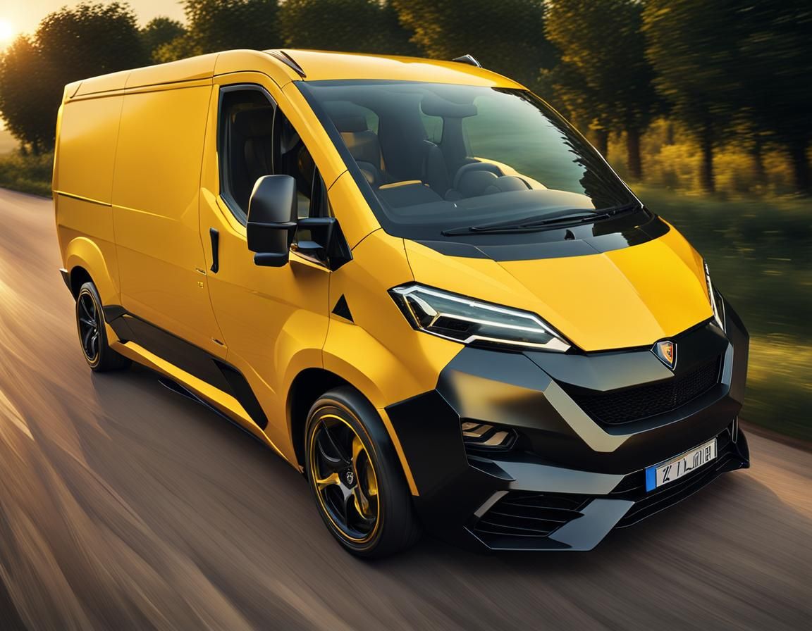 Transform this van in a Lamborghini Van (Fiat Ducato Lamborg...