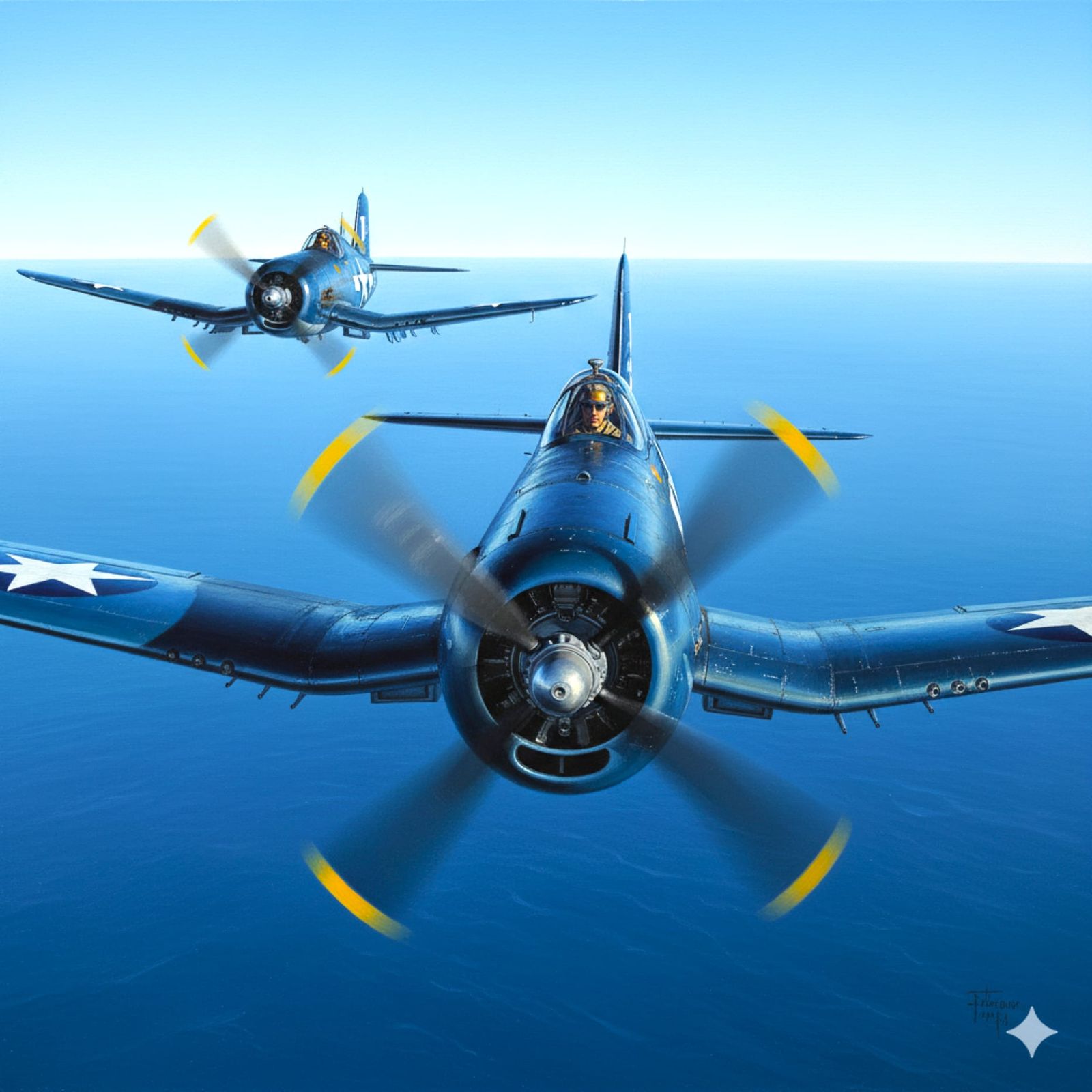 F4U Corsairs Say Hello!