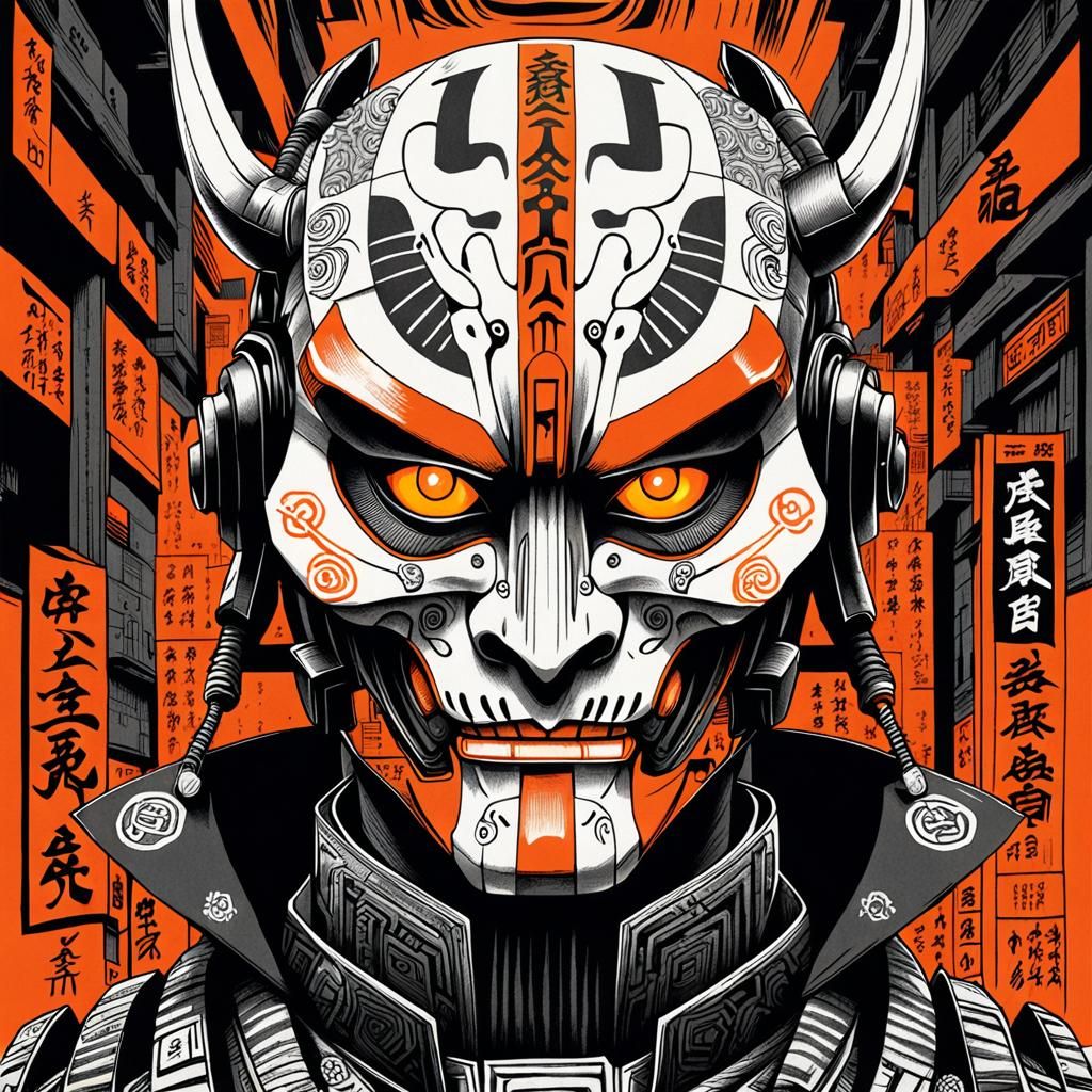 bugaku japanese mask