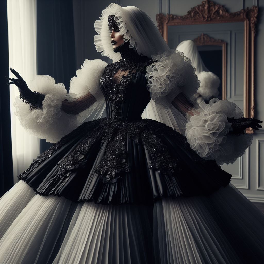 POMPÖÖS Satin Couture Mature Drag Queen.