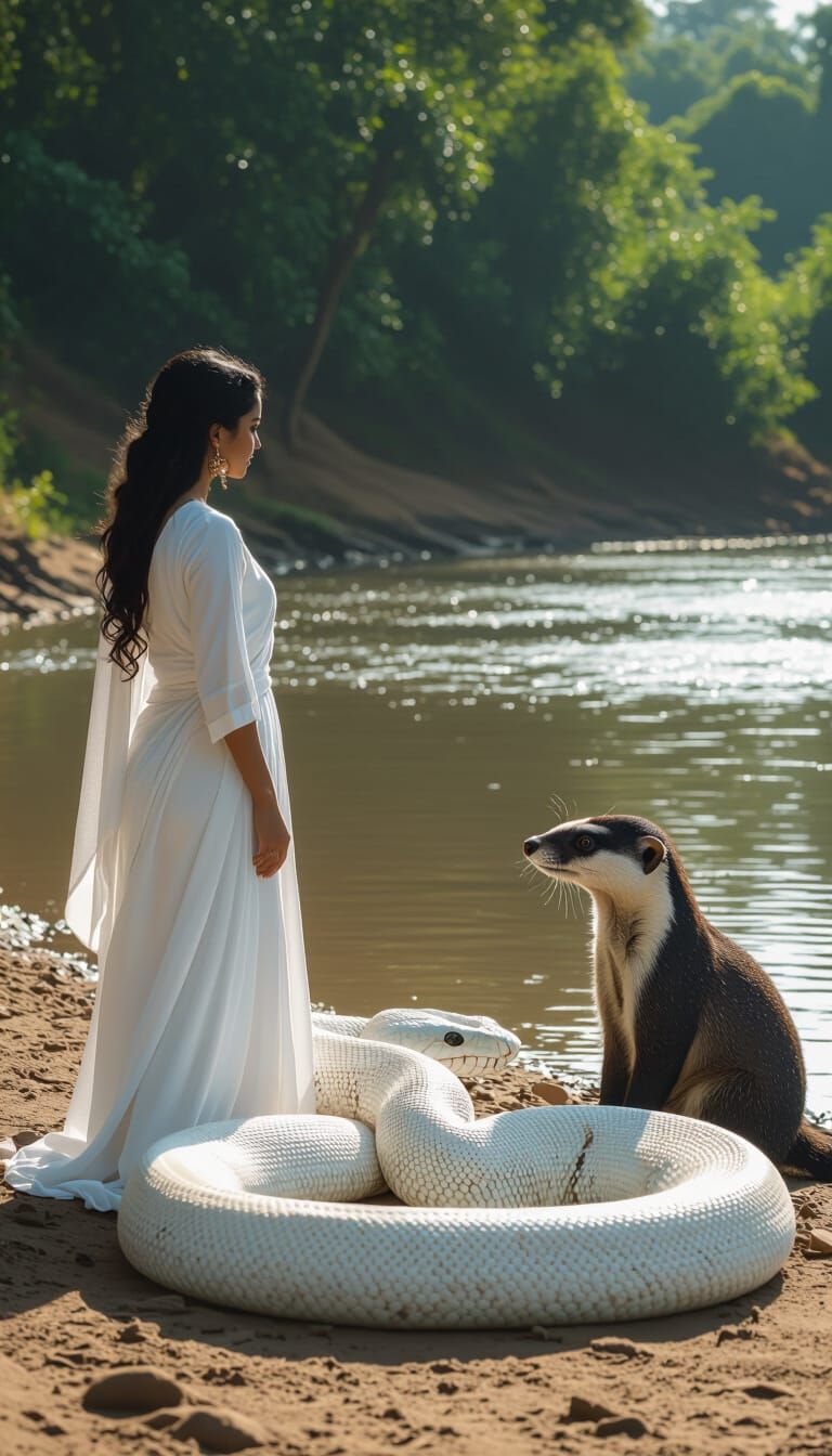 Woman Coiled by Giant Python, Elephant Mongoose Watches