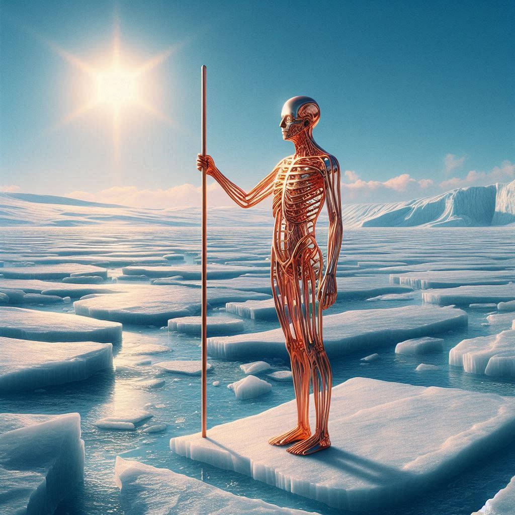 Guardian on an ice shelf