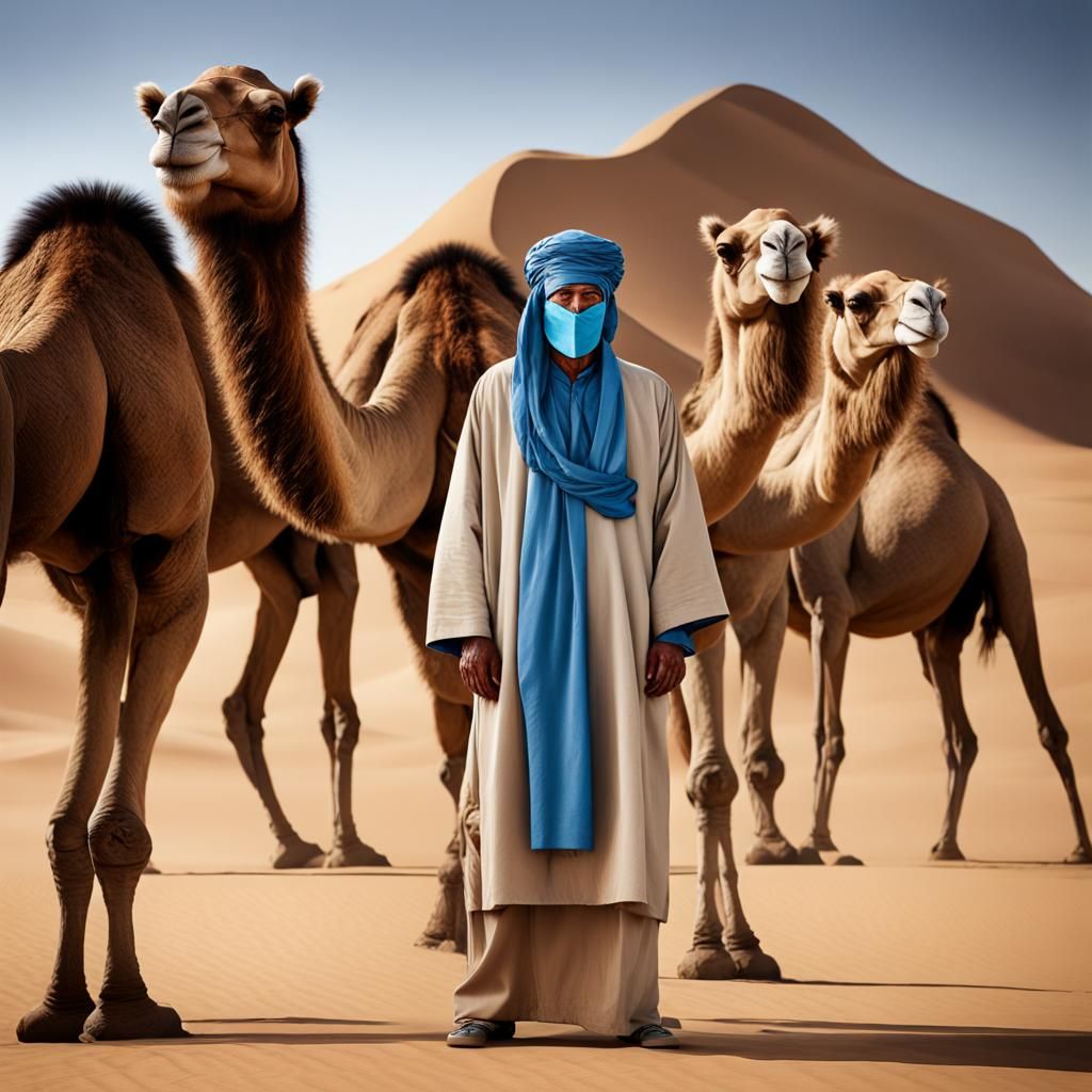 FIVE CAMELS WITHOUT WATER